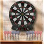 [12 fléchettes] Jeu de flechettes électronique Adulte, Brovamo Jeux de electronique adultesavec 12 fléchettes et,30-Pointe flech