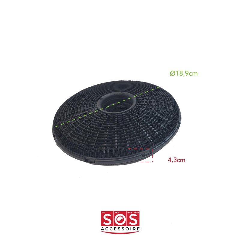 Image secondaire de 2 Filtres charbon BEST type 190 190X25 mm Hotte 50294785006 9029000000 ARTHUR MARTIN Hotte 50294785006 9029000000 ARTHUR MARTIN