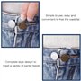 ZYNERY 21 Pièces Rallonge Bouton Pantalon, Extension de Bouton élastique en Caoutchouc, Extender Rallonges à Bouton en Métal Tis