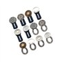 ZYNERY 21 Pièces Rallonge Bouton Pantalon, Extension de Bouton élastique en Caoutchouc, Extender Rallonges à Bouton en Métal Tis