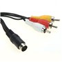 WICAREYO 1.8m Audio Vidéo Câble AV Câble 9Pin à RCA Cordon de connexion pour Genesis 2 3