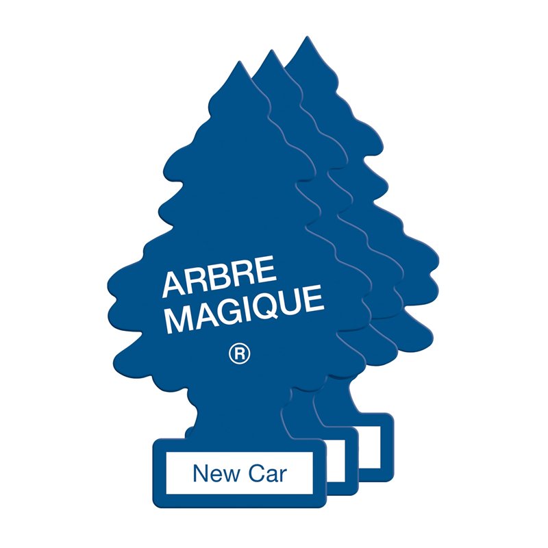 Arbre Magique Kit de 3 parfums désodorisants au pin New Car Senteur longue durée pour la voiture, la maison, le bureau, etc, ble