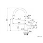 FRANKE 115.0626.055 Lina Pull-Out Robinet de Évier, Onyx