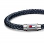 Tommy Hilfiger Jewelry Bracelet en Cuir Tressé pour Homme Couleur Bleu Marine - 2701000