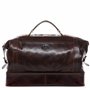 SID & VAIN Sac de Voyage Compartiment Chaussures Kingston Cuir véritable | fourre-Tout Besace Week-End XL Grand Marron | Sac Spo