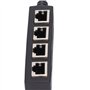 Adaptateur Ethernet RJ45, Adaptateur Répartiteur 1 à 4 Ports, Adaptateur de Câble Réseau RJ45, Protection contre les Interférenc
