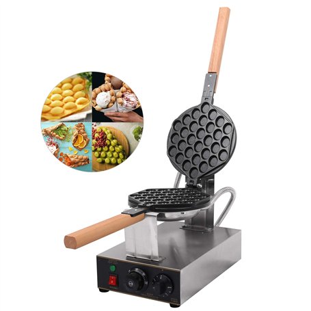 Fayelong Gaufrier Oeufs De Hong Kong Appareil Pour Gâteaux D'oeuf Acier Inoxydable Electrique Antiadhésif Rotatif Professionnel