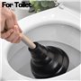 HAUTMEC Déboucheur WC en caoutchouc pour salle de bain, évier et bouchons de canalisations – Utilisation dans les maisons, les b