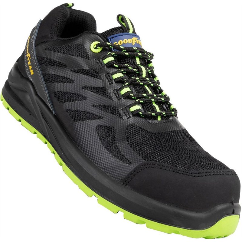 Image secondaire de GOODYEAR Mixte Chaussures de sécurité sans métal SP1 en Tissu Noir et Vert Taille 43