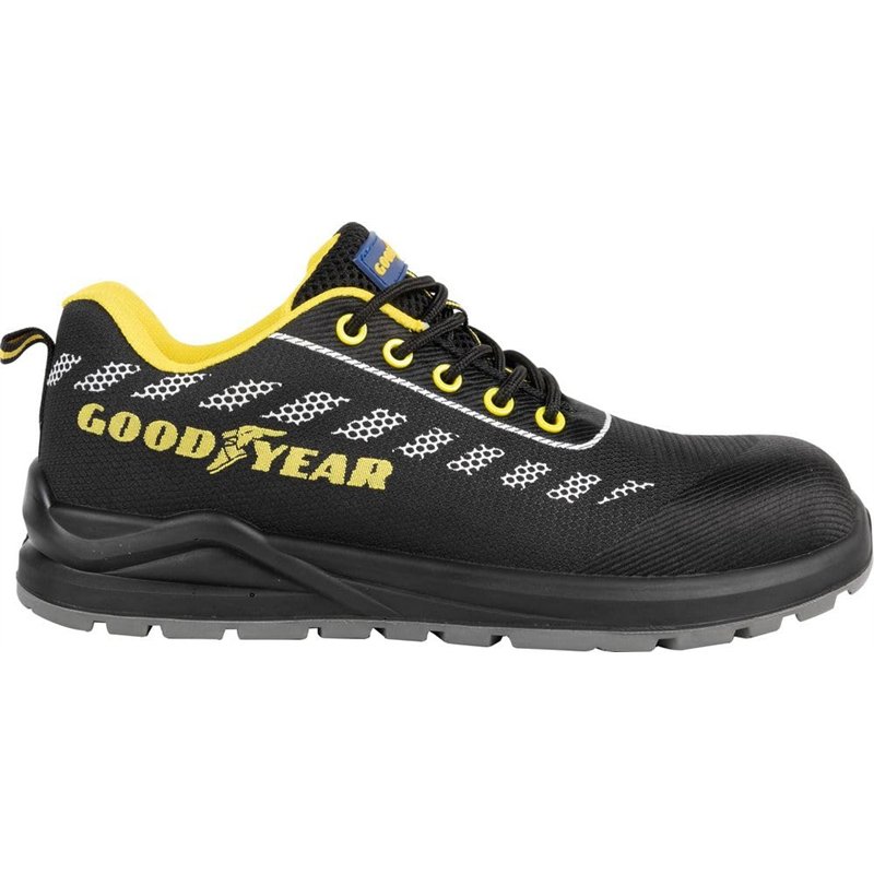 GOODYEAR Mixte Chaussures de sécurité S1P Noires et Jaunes sans métal numéro 42