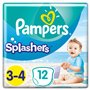 Pampers Couches-Culottes de Bain Jetables Splashers Taille 3-4 (6-11kg) pour une Protection Optimale dans l'Eau