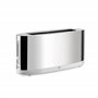 Alessi SG68 Grille-Pain Design avec Chauffe Croissants Acier Inoxydable et PC Blanc