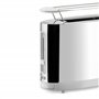 Alessi SG68 Grille-Pain Design avec Chauffe Croissants Acier Inoxydable et PC Blanc