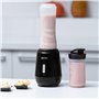 Imetec Personal et Sport Blender PB 100 Mini mélangeur avec 2 bouteilles Take-Away en Tritan sans BPA, 4 lames en acier inoxydab