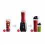 Imetec Personal et Sport Blender PB 100 Mini mélangeur avec 2 bouteilles Take-Away en Tritan sans BPA, 4 lames en acier inoxydab
