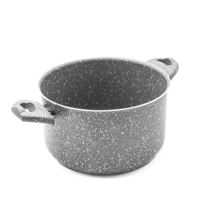 Casserole antiadhésive avec poignées pierre rare 22 cm Zanetti