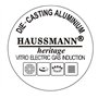 HAUSSMANN heritage- Série de 3 Casseroles 16/18/20 cm Manche Amovible - Fonte d'Aluminium - Revêtement type pierre - Tous feux d