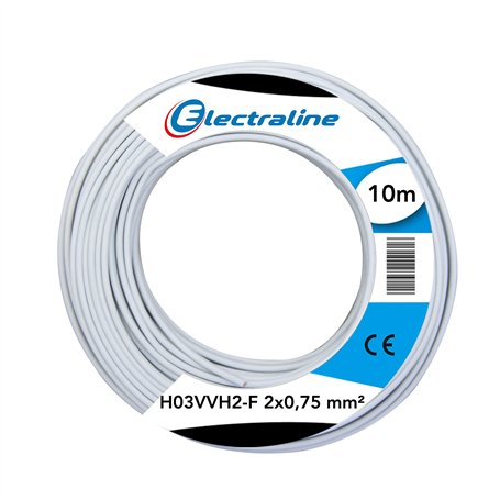 Electraline 10901 Couronne de Cable H03 VVH2-F 2X0