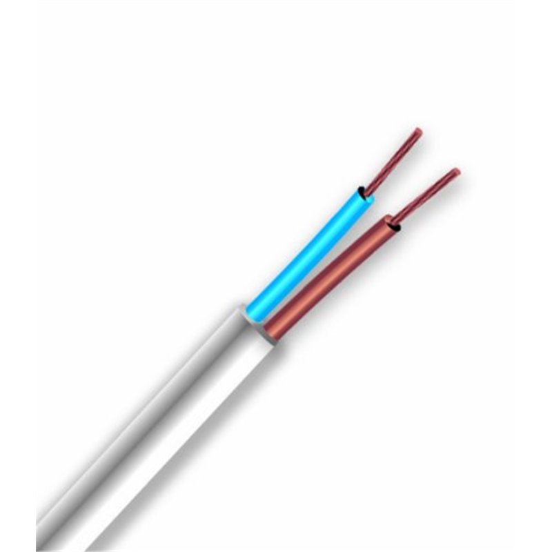 Image secondaire de Electraline 10901 Couronne de Cable H03 VVH2-F 2X0,75 10M Blanc