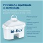 Laica J9074A1 Kit 13 filtres bi-flux et carafe filtrante, 2,3 litres au total, 1,2 litres filtrés