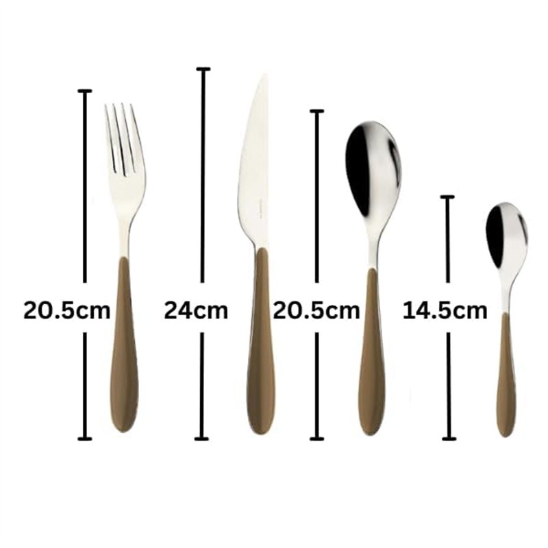 Image secondaire de BUGATTI GGTA-023F50 Gioia Ménagère de 24 Pièces Acier INOX Tabac 22 x 8 x 30 cm