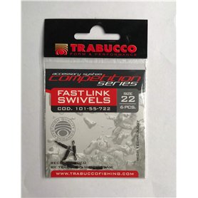 Trabucco Emerillon de Pêche Rolling Emerillon Rolling XPS Competition Fast Roll-Link Taille 22 Carpe Mer Rivière Trabucco Emerillon de Pêche Rolling Emerillon Rolling XPS Competition Fast Roll-Link Taille 22 Carpe Mer Rivière