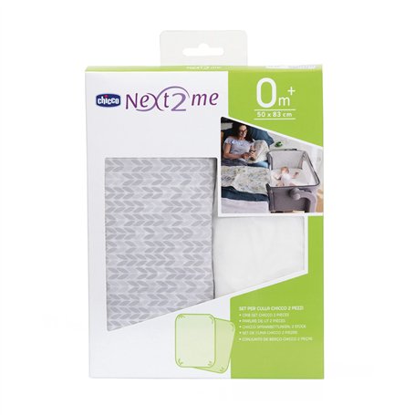 Chicco Draps Housses Chicco avec Coins Élastiques Compatible Next2Me