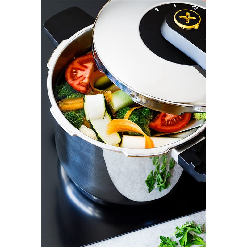 Image secondaire de BRA Excellent | Autocuiseur Rapide 4 L, Ouverture Type Ciseaux, Acier Inoxydable 18/10, Facile à Utiliser et sûr, Tous Feux Dont