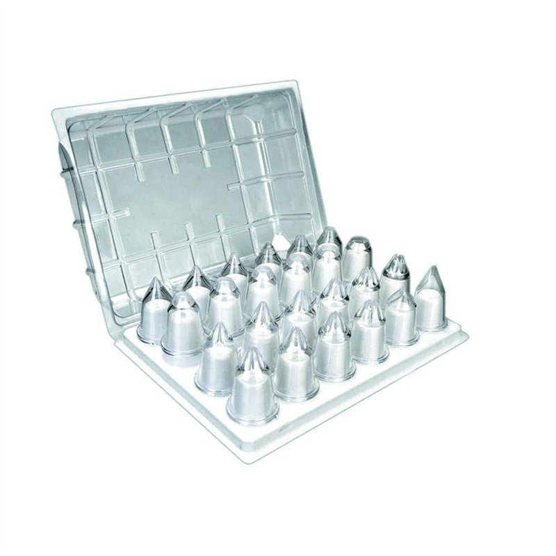 Ibili 771900 Set 24 Douilles pour poche patissière, Gris