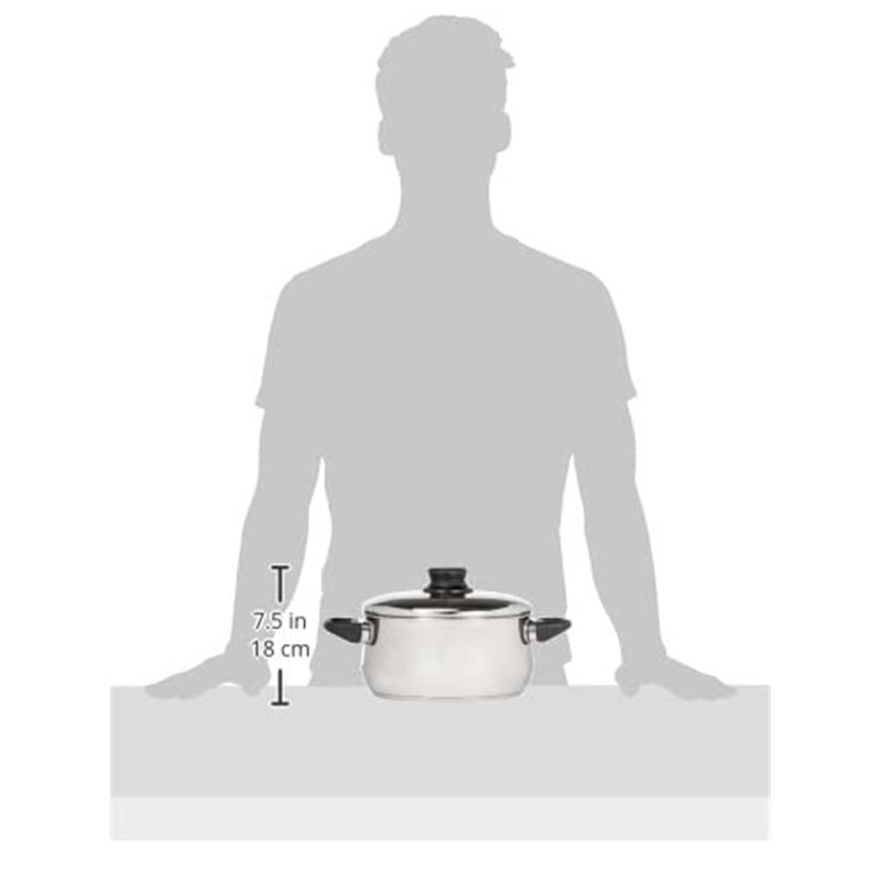 Image secondaire de Lacor 14322 Faitout Garinox avec Couvercle 22 cm / 4 Litre