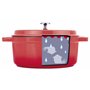 Lacor 25916 Faitout Rouge Fonte d'Aluminium avec Couvercle Diamètre: 16 cm