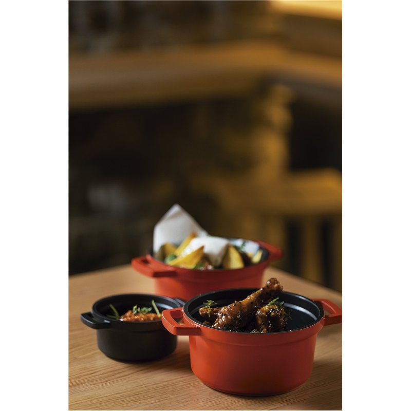 Image secondaire de Lacor 25931 Faitout Rouge Ovale Fonte d'Aluminium avec Couvercle Diamètre: 31X25 cm