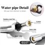 JIELUO Kit Douchette Wc Toilettes Bidet HygiéNique - Kit Douchette Wc avec Vanne 3 Voies (1/2"-3/8") - Douchette pour L'HygièNe