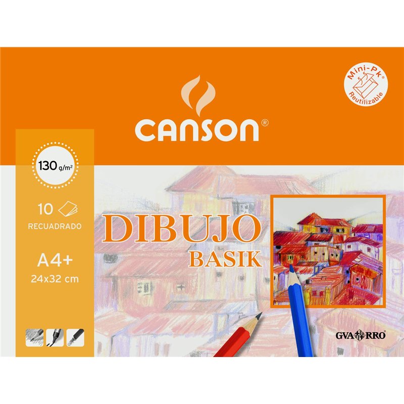 Canson 200406346 Pack de 10 Feuilles pièce de rechange papier dessin A4