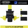 ARTAGO 870 Antivol Voiture, Haut de Gamme, Canne Antivol Voiture 2en1 Sans/Avec Alarme 120dB+LED, Bloque Volant Plus Sûr et Diss