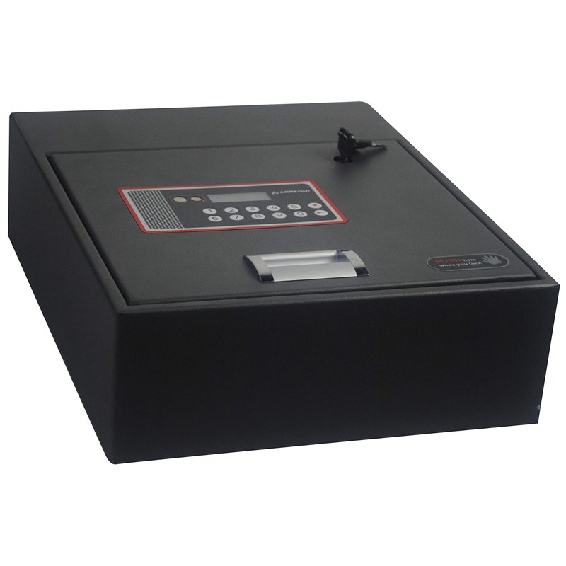 Image secondaire de ARREGUI Basa 20000-S7 Coffre-fort à cacher pour armoire, ouverture à code électronique, 11 x 31 x 38 cm, 11 L Noir