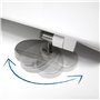 ABATTANT WC COMPATIBLE | CHARNIÈRE SPÉCIALE EXTRA LONGUE ACIER INOX | FORME D U | RÉGLABLE ET DECLIPSABLE | FACILE INSTALATION E