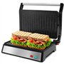 Aigostar Hett Pro - Grill Panini, Grills électriques Avec Plaques Antiadhésives. Récupérateur de Graisses Amovible, Ouverture à 