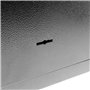 PrimeMatik - Coffre-Fort Mural de sécurité en Retrait en Acier à clé 26x15x18cm Noir