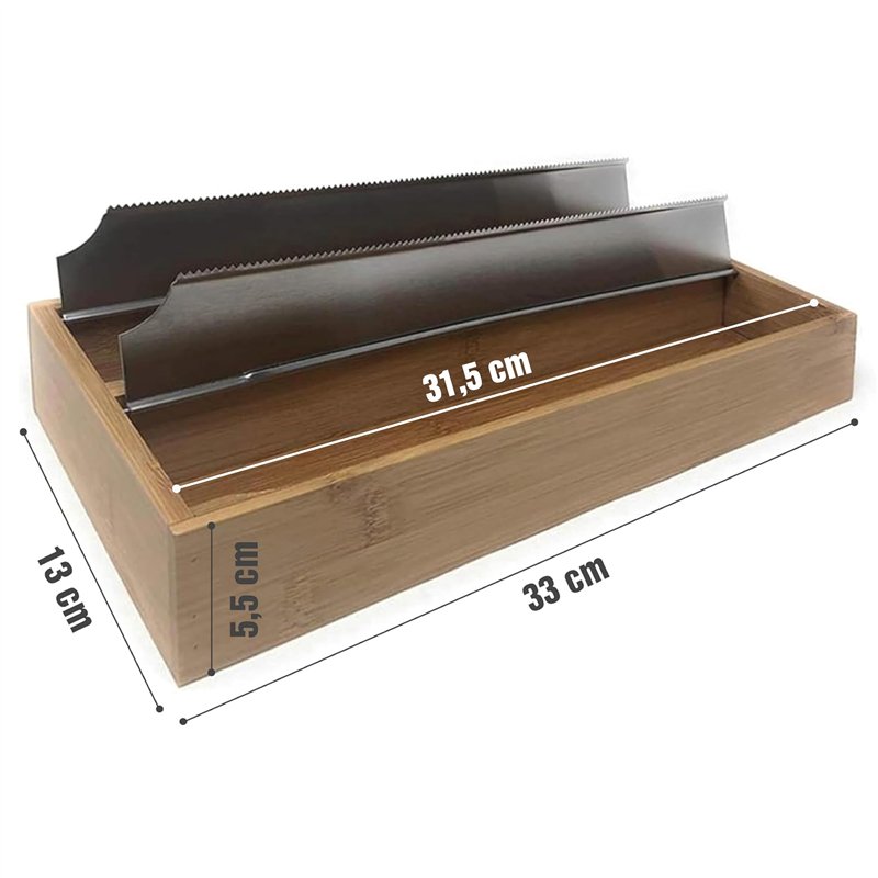 Image secondaire de Space Home - Distributeur Papier Aluminium et Film - Dérouleur Cuisine - Dérouleur Film Alimentaire - Rangement Tiroir Cuisine P