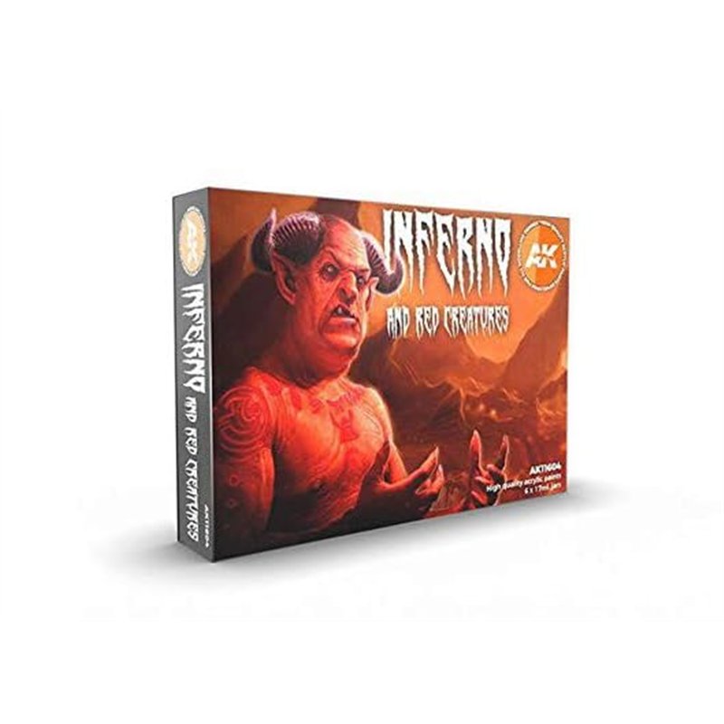 AK Interactive AK11604 Enfer et Créatures Rouges 6x17ml