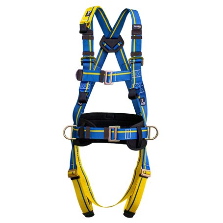 Irudek Light Plus 4 - Harnais antichute en polyester bleu pour travailleurs en hauteur (tous genres) - Facile à utiliser - 1
