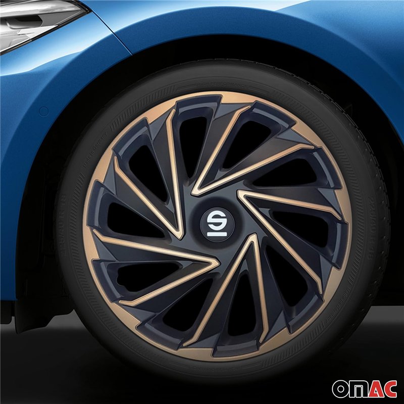 Image secondaire de Sparco Enjoliveurs Varese - 16-pouces - Doré/Noir - Set de 4 pièces