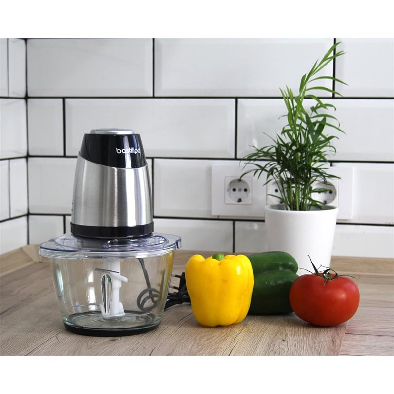 Image secondaire de 350 W, 1,2 L, Chasis acero inox, Dos velocidades, Doble cuchilla, Vidrio, compacta - Modelo: PE-350