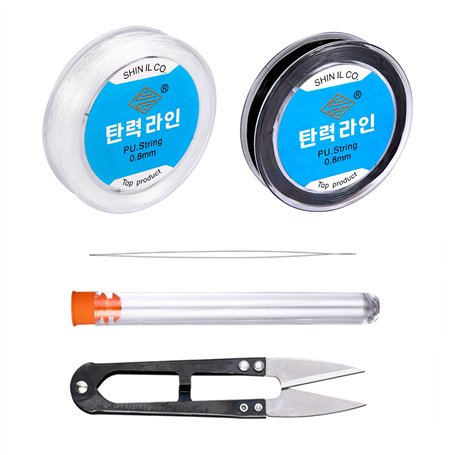 Fil Elastique pour Bracelet - Cordons élastiques pour la Fabrication de Bijoux Perle Collier