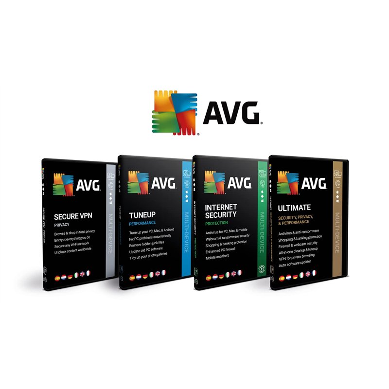 Image secondaire de AVG Ultimate 2025 - Antivirus avec AVG Secure VPN et AVG TuneUp pour Accélérer votre PC - | 10 appareil | 1 An | PC/Mac/Android/