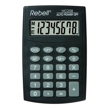 REBELL Calculatrice hc208 de re plus simple