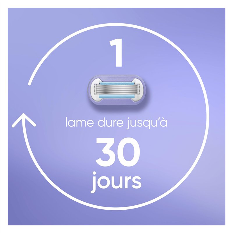 Image secondaire de Gillette Venus Lot De 6 Recharges De Rasoir Pour Femmes Extra Smooth Swirl, AUTHENTIQUES, Cartouches A 5 Lames Pour Un Rasage Do