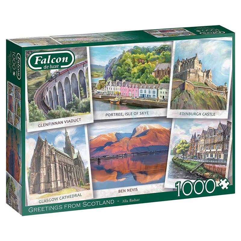 Jumbo, Falcon de Luxe – Puzzles de l'Écosse pour Adultes 1000 pièces