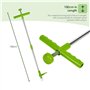 GEEZY Désherbeur de Mauvaises Herbes en Acier - Outil de Jardinage à Main, Vert